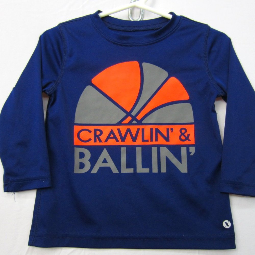 Xersion 18M Crawlin Ballin Long Sleeve